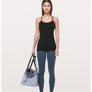 black racerback workout tank